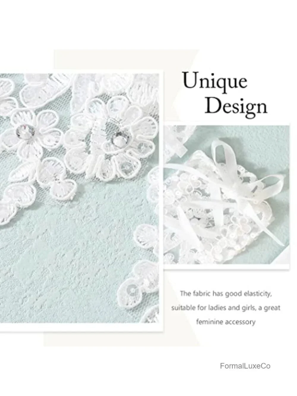 Wedding Gloves Fingerless Lace Rhinestone Bridal Gloves for Women